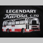 Legendary KAROSA C-732 pánske tričko (nie mikina!!) s dlhými rukávmi vo farbe " metro " čiernobiely maskáč gramáž 160 g/m2 materiál 100%bavlna